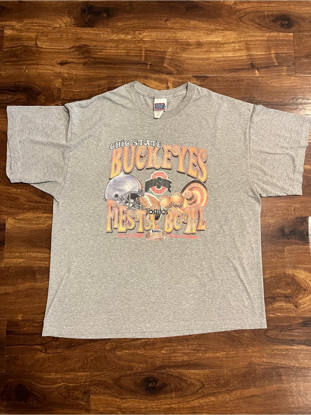 Sporto Gray Ohio State Buckeyes Fiesta Bowl Graphic Tee